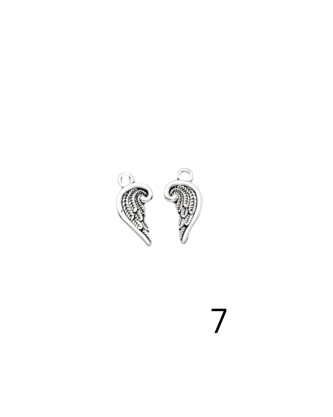 Silver Wing Charms