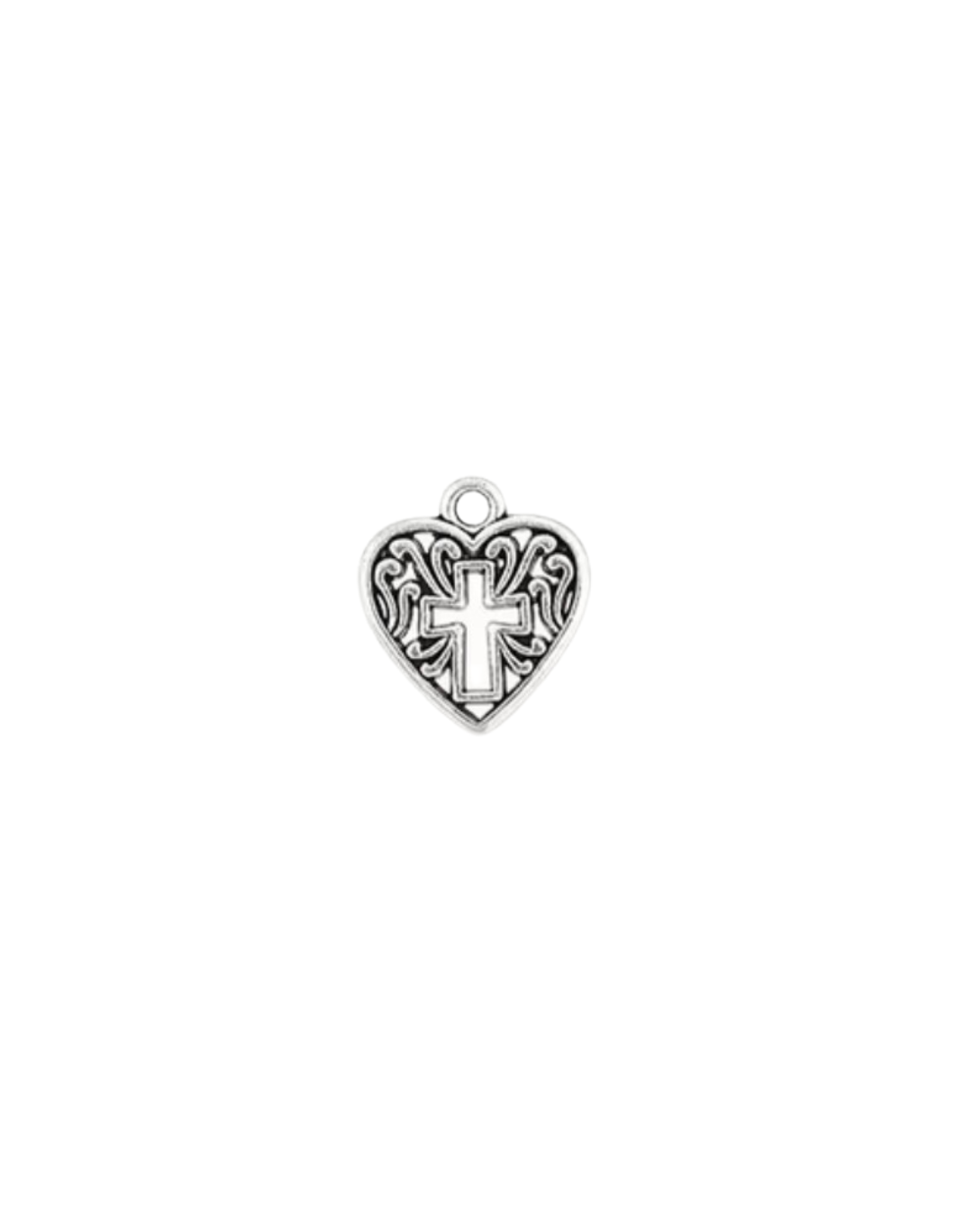 Patterned cross heart