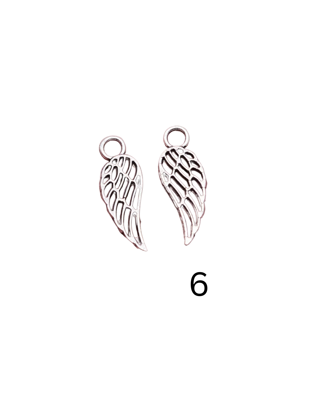 Silver Wing Charms
