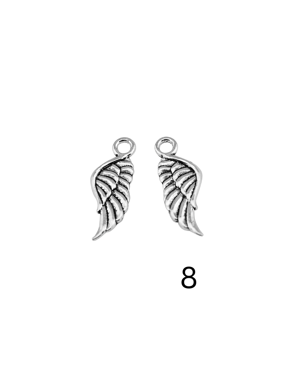 Silver Wing Charms