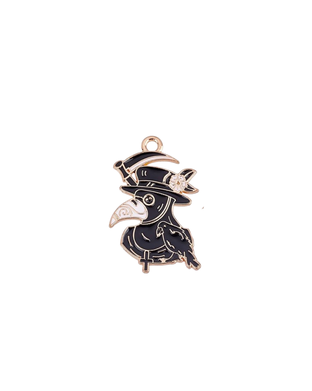Gothic Black Raven Charms