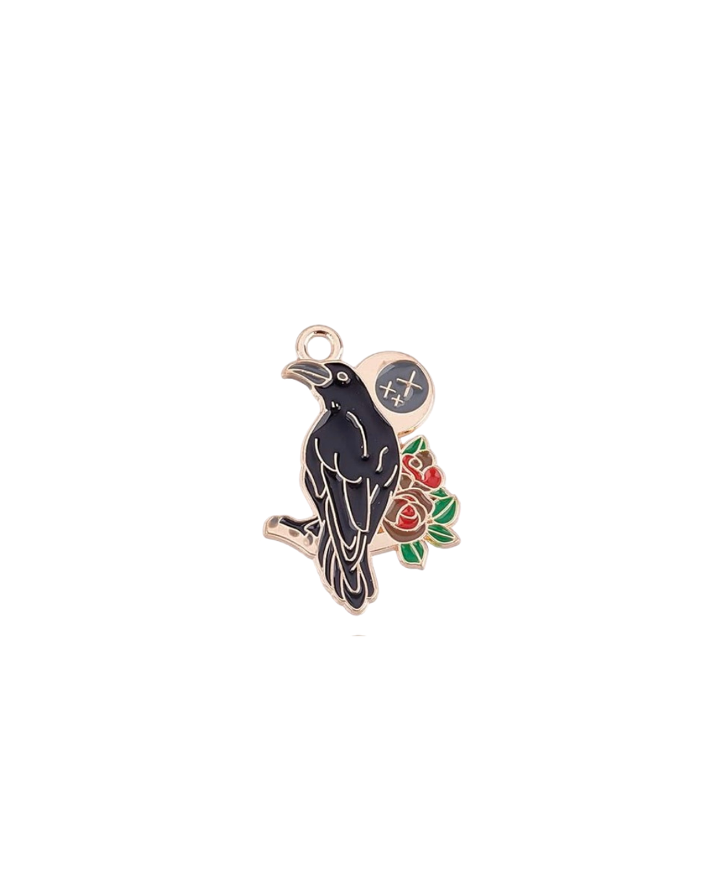 Gothic Black Raven Charms
