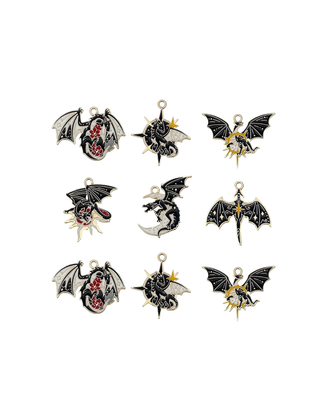 Gothic Dragon Charms