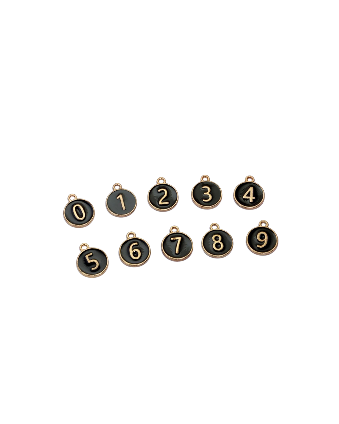 Black Enamel Numbers