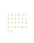 Chunky Gold Letters