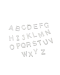 Chunky Silver Letters