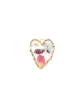 Resin Floral Heart Charm