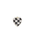 Black and White Checkered Hearts