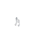 Silver Music Notes