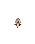 Purple Sunflower Charm