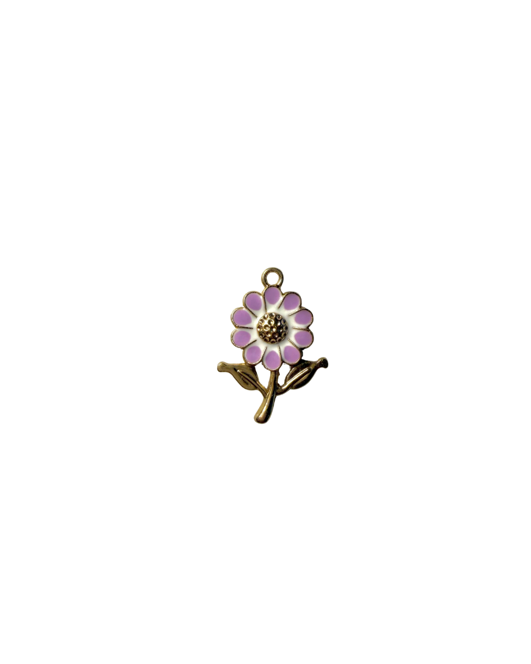Purple Sunflower Charm