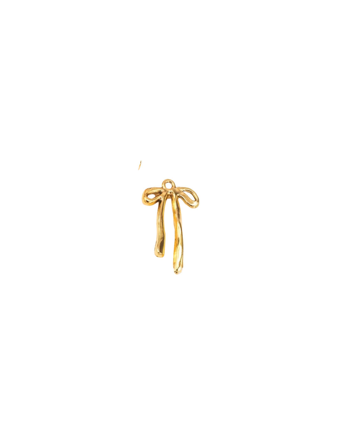 Skinny Gold Bow Charm