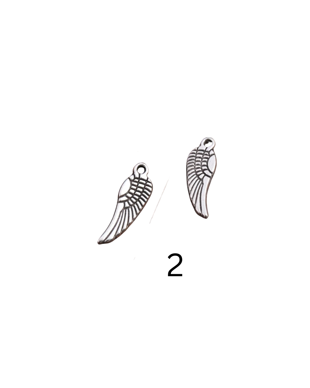 Silver Wing Charms