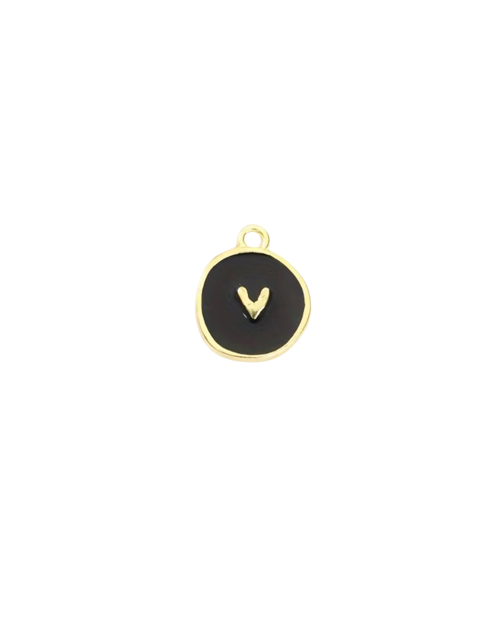 Black and gold heart pendant