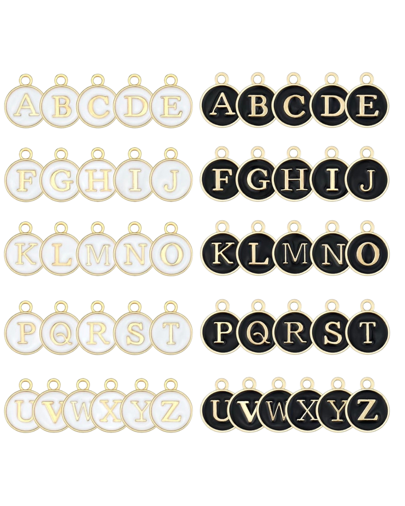 Double Sided Letter Charms