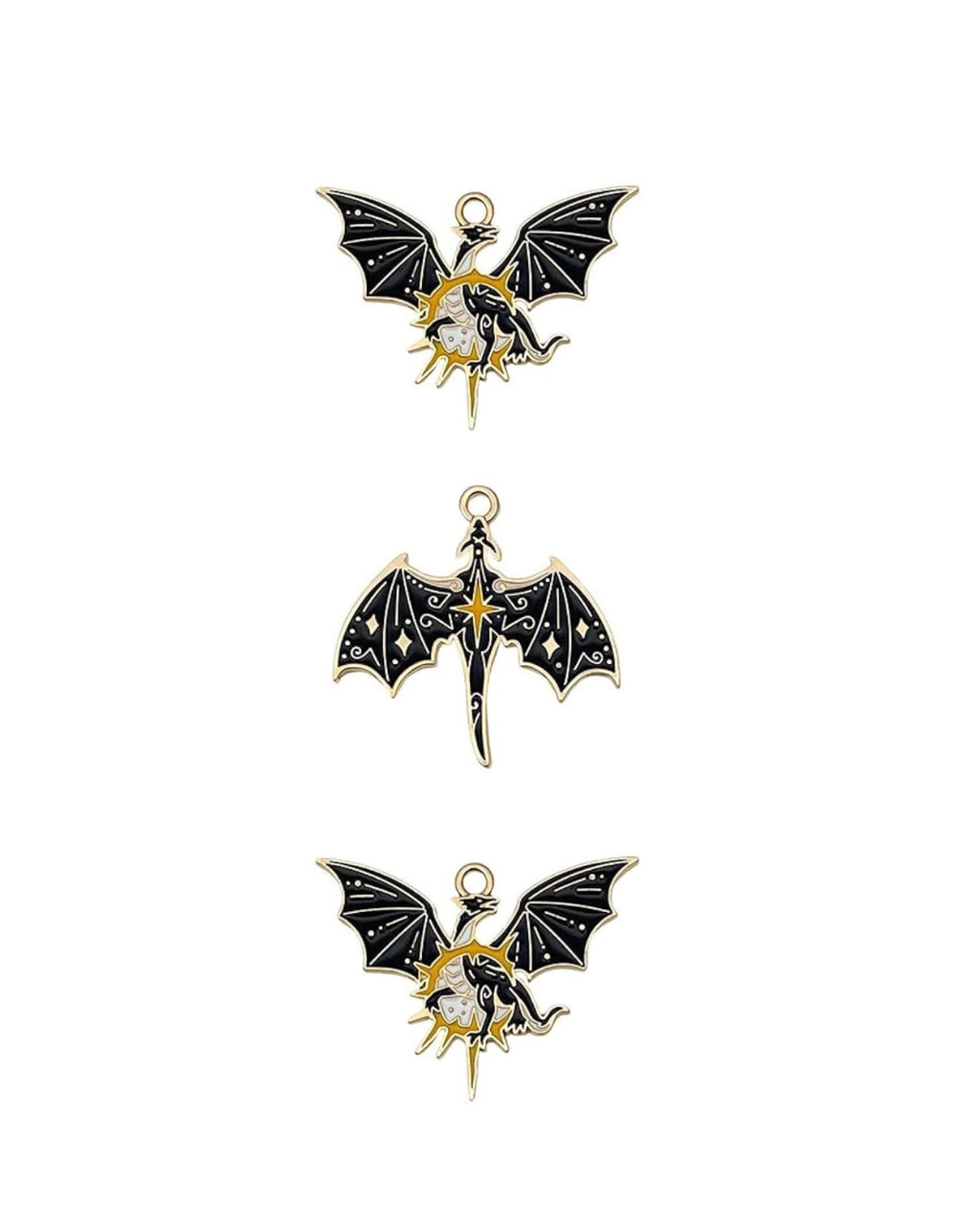Gothic Dragon Charms