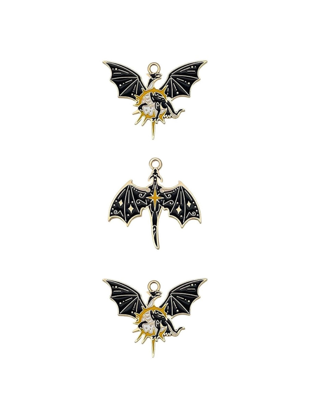Gothic Dragon Charms