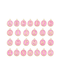 Pink Enamel Letters