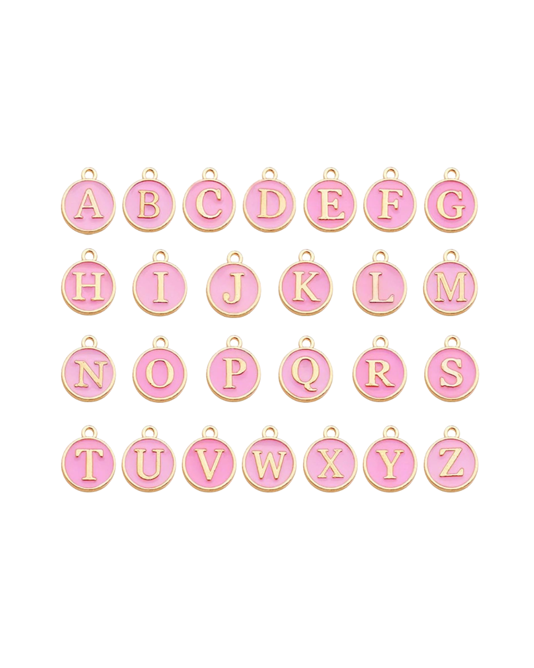 Pink Enamel Letters