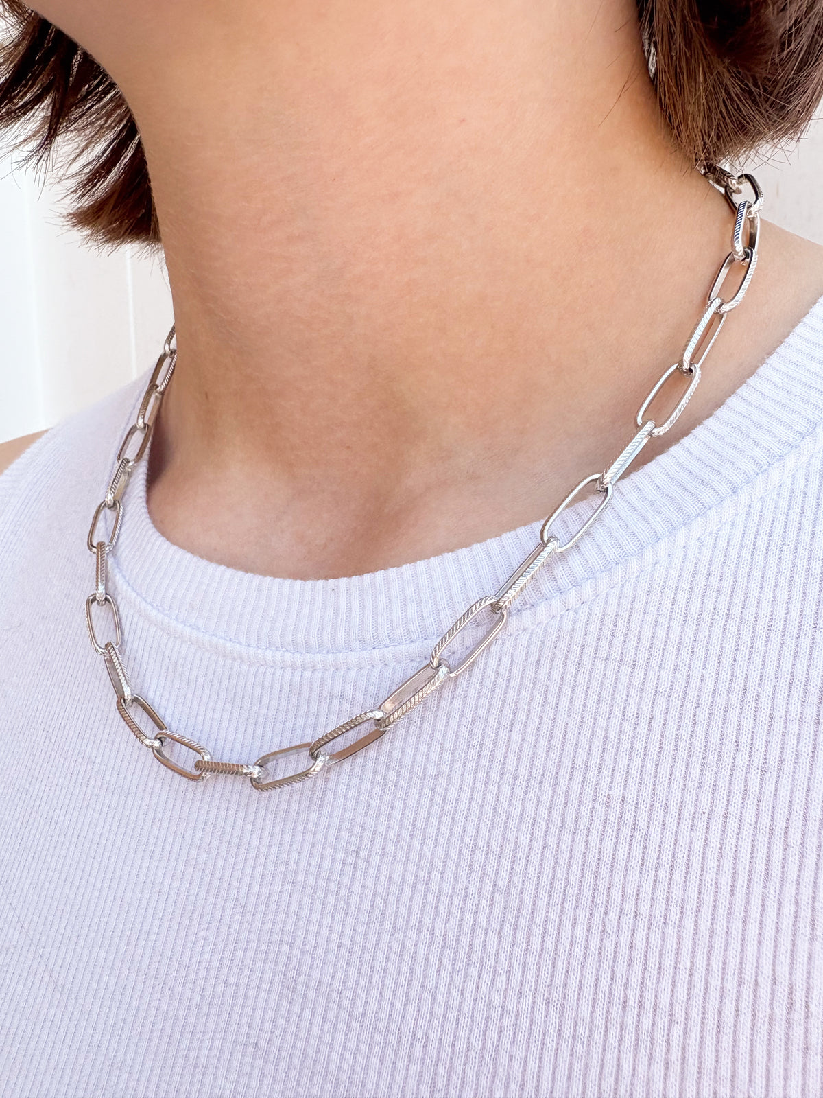 Silver Paperclip Chain