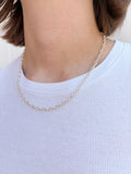 Silver fine cable chain