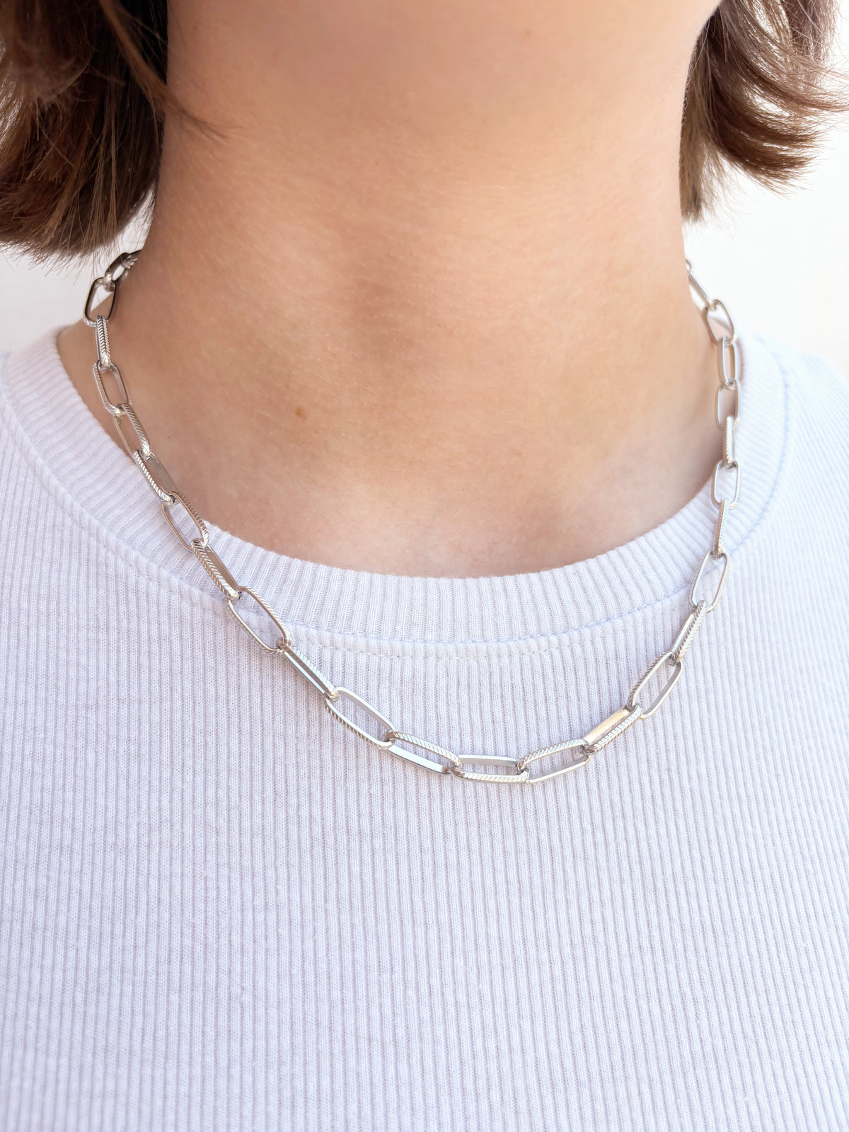 Silver Paperclip Chain